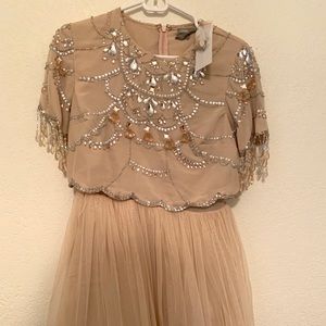 Beaded Pale Pink Party Dress